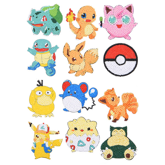 5D DIY Cartoon Diamond Painting Stickers Kits Handmade Crafts
