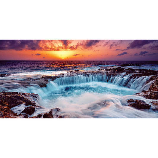 (85*45cm)Waterfall - Full Round Drill Diamond Painting