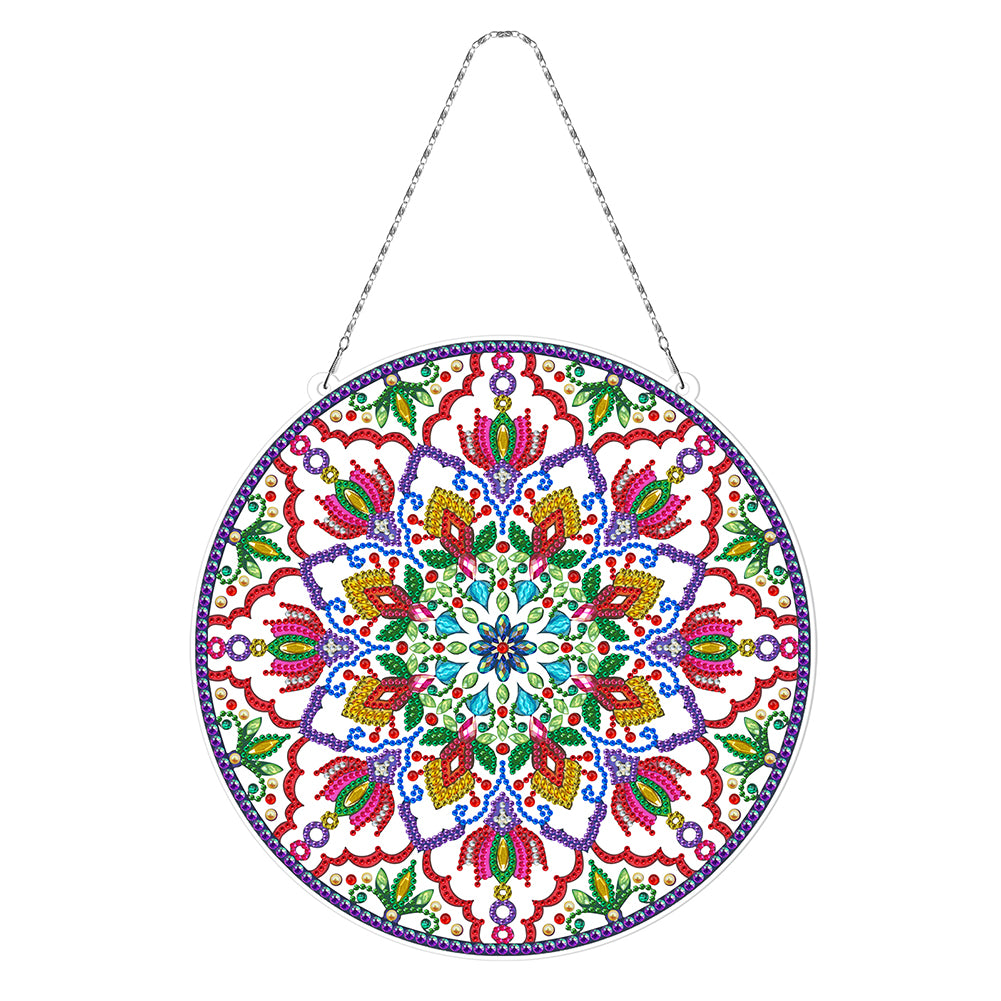 5D DIY Diamond Painting Xmas Wreath with Lamp String