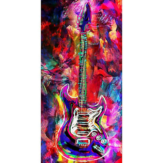 (45*85cm)Guitar- Full Round Drill Drill Diamond Painting