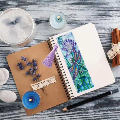 Tassel DIY Special Shaped Diamond Painting Bookmark Kit (AA272 Dragonfly)