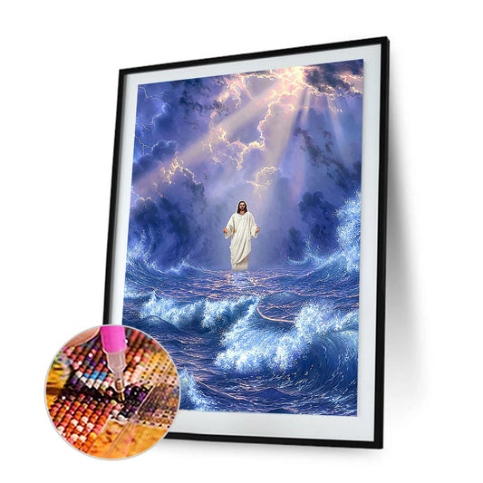 (35*50cm)Jesus - Full Round Drill Diamond Painting