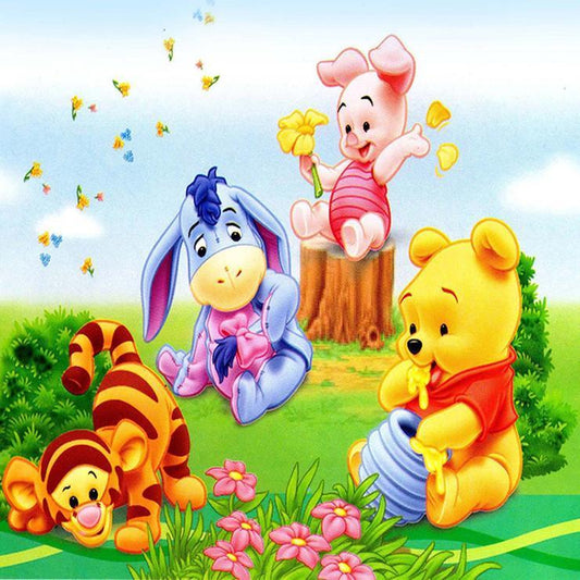 Winnie the Pooh - Full Round Drill - Diamond Painting