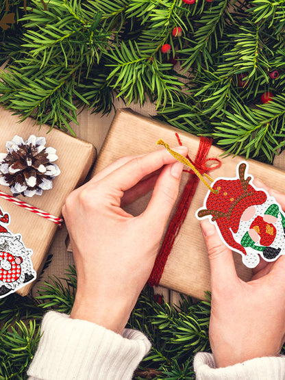10pcs One-sided Hanging Christmas Ornament Party Props