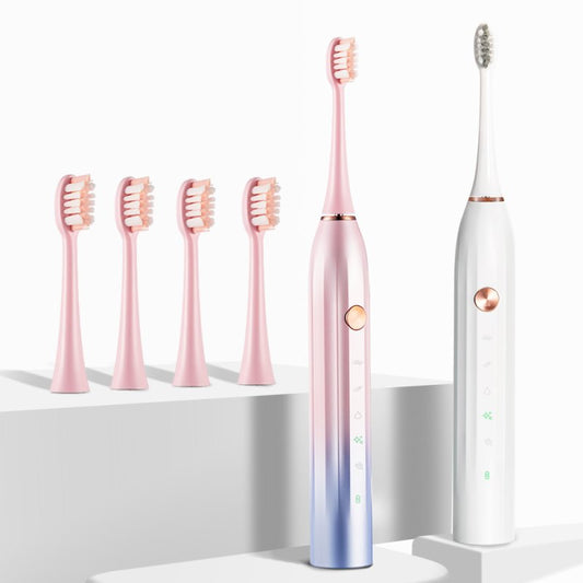 Electric Toothbrush Adult UltraTooth Brush With Facial Brush USB Fast Rechargeable Waterproof 5 Modes