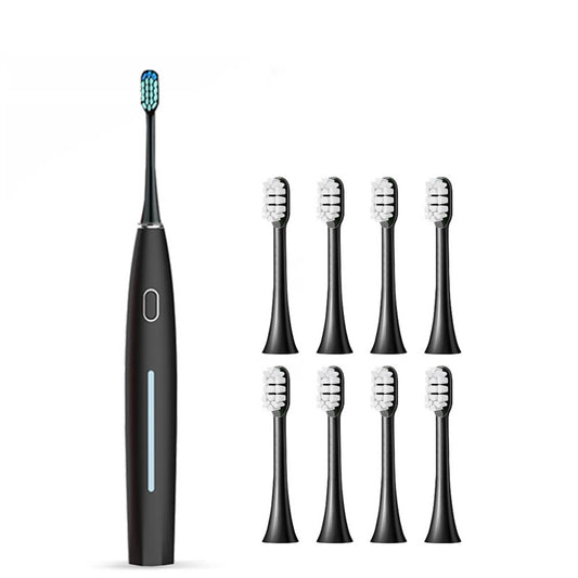 Wireless Fast Charge Smart Electric Toothbrush Adult Waterproof Electronic Clean Teeth 8 Replacement Brush Heads