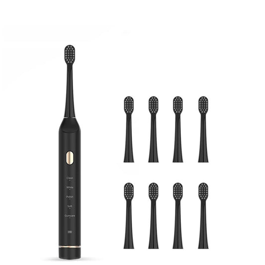 High Frequency Swing Smart 5 Mode Wireless Fast Inductive Charging Electric Toothbrush With Replacement 8 Brush Heads