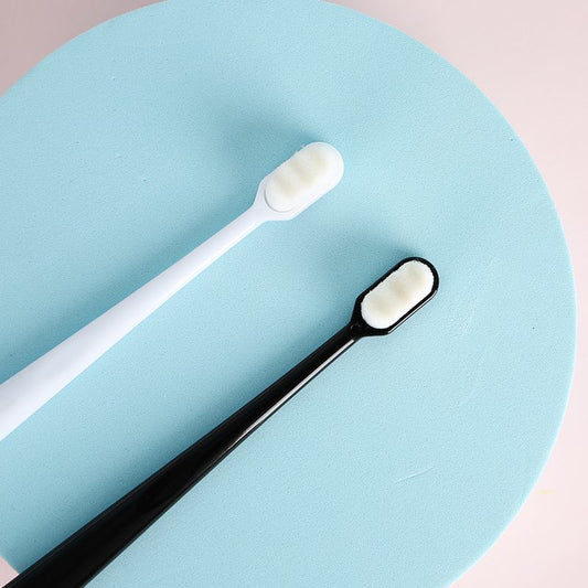 20pcs Ultra thin Toothbrushes Wave Nano Million Bristles Micro Soft Tooth Brush With Holder Portable Oral Care Eco Product Kit