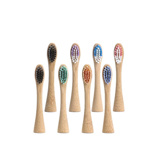 Biodegradable Bamboo Charcoal Bristles Replacement Electric Toothbrush Brush Heads for Philips HX/3/6/9