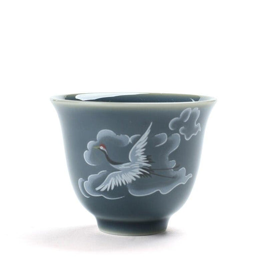 Ceramic Tea Cup 50ml Animal Carved High Quality Small Porcelain Master Tea Bowl Tea Service Accessories Hand Made Drinkware