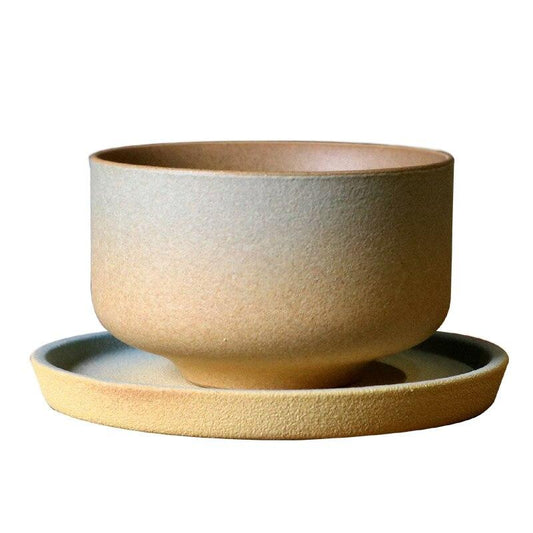 Coarse Pottery Tea Cup Japanese Tea Bowl Ceramic Vintage Teacup Kung Fu Teaware Drinkware Container Handmade Pu'er Bowls