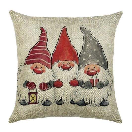 Merry Christmas Decorations For Home Xmas Pillowcase Santa Claus Reindeer Cover Cushion New Year Decor