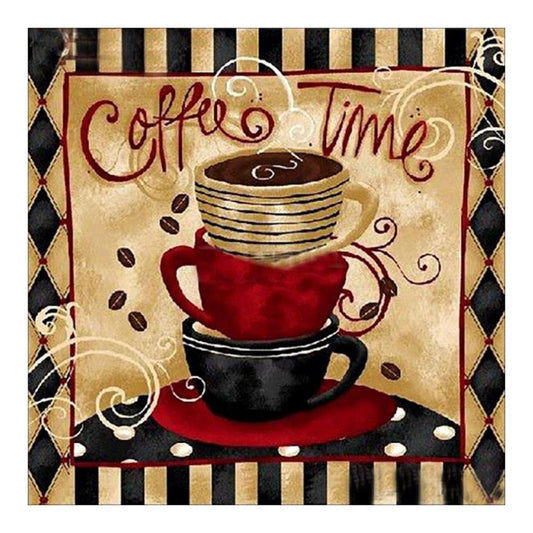 Retro Coffee - Full Round Drill Diamond Painting