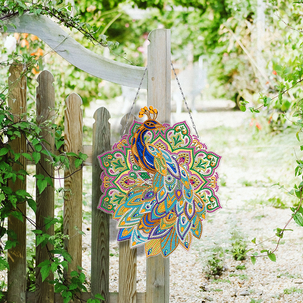 5D DIY Diamond Painting Xmas Wreath with Lamp String