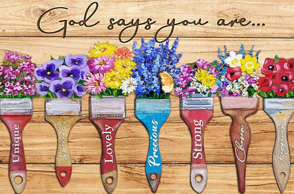 (40*50cm)Sunflower Letters - Full Round Drill Diamond Painting