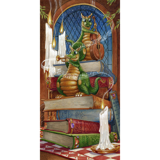 (40*80cm)Dinosaur Books - Full Round Drill Diamond Painting