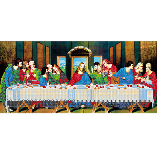 (80*40cm)The Last Supper - Part Drill Special-Shaped Diamond Painting