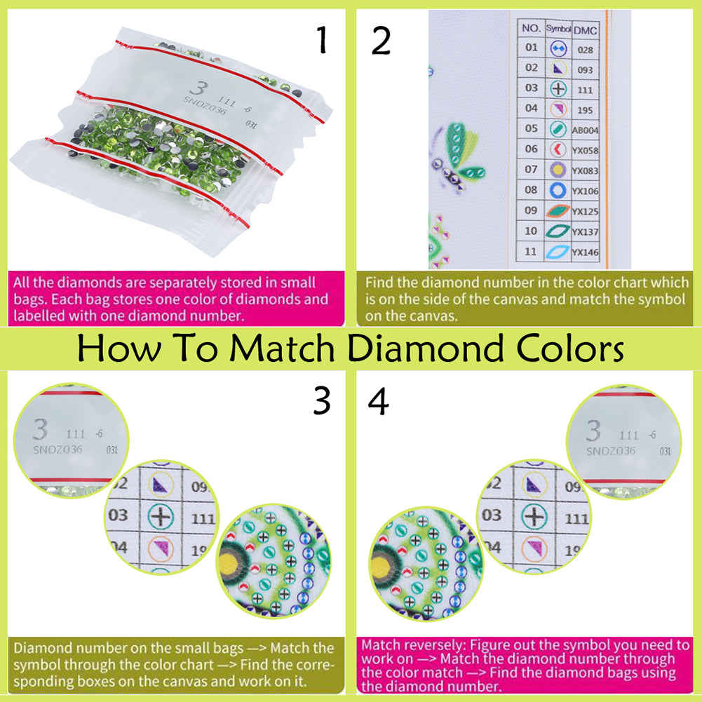 Tassel DIY Special Shaped Diamond Painting Bookmark Kit (AA272 Dragonfly)