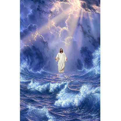 (35*50cm)Jesus - Full Round Drill Diamond Painting