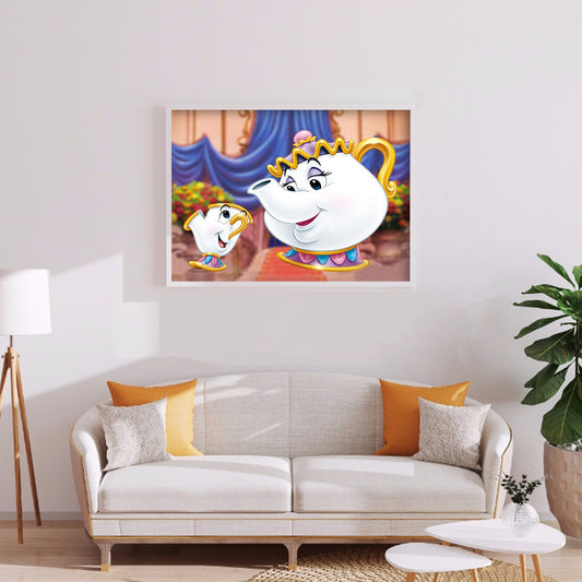 Cartoon Teapot - Full Round Drill Diamond Painting