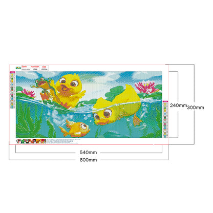 (60*30cm)Duck - Full Round Drill Diamond Painting
