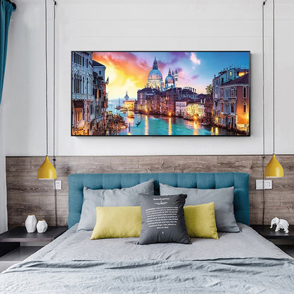 (80*30cm)Evening in Venice - Full Round Drill Diamond Painting
