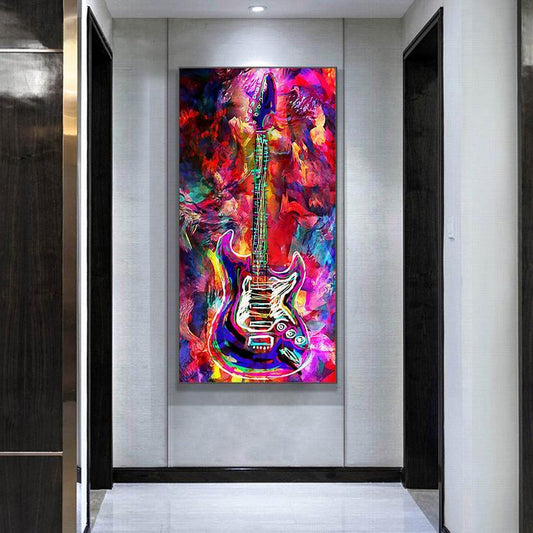 (45*85cm)Guitar- Full Round Drill Drill Diamond Painting