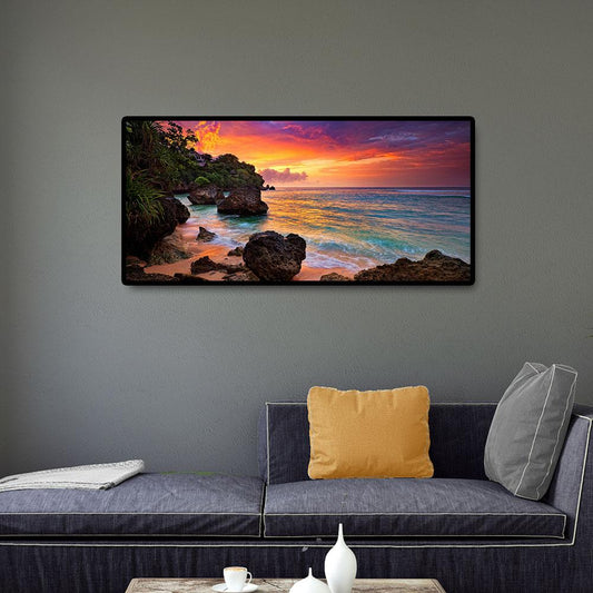 (80*40cm)Mountain Scenery - Full Round Drill Diamond Painting