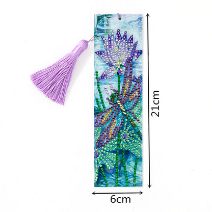Tassel DIY Special Shaped Diamond Painting Bookmark Kit (AA272 Dragonfly)