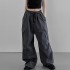 new trending casual loose wide leg pants high waist women's pants & trousers 2023 women clothing with big pockets