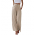 Women's Cotton Linen Summer Palazzo Pants Flowy Wide Leg Beach Trousers with Pockets