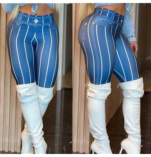 Casual Sexy Fashion New Streetwear Skinny Pants Women Clothing Color Blocking Patchwork Joggers Legging Women'S Pants & Trousers