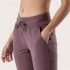 Women's High-Waisted Loose-Fit Straight Leg Drawstring Jogger Trousers with Waist Logo