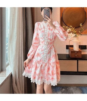 Fashion Clothing Elegant Retro Women's Floral Evening Dress Spot Women's Clothing Manufacturer Wholesale